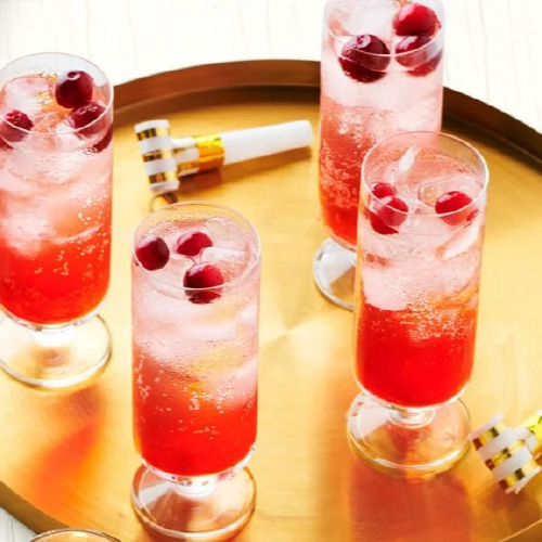Cranberry Sparklers Mocktail